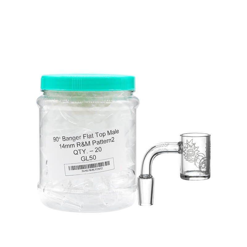 Banger Flat Top Male 14mm TOB RB 90° – 20CT Jar – Only $119.99 + FREE SHIPPING