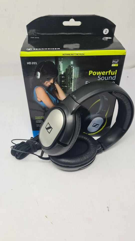 Sennheiser HD 201 Stereo Headphone Black Wired, photo 1 of 5