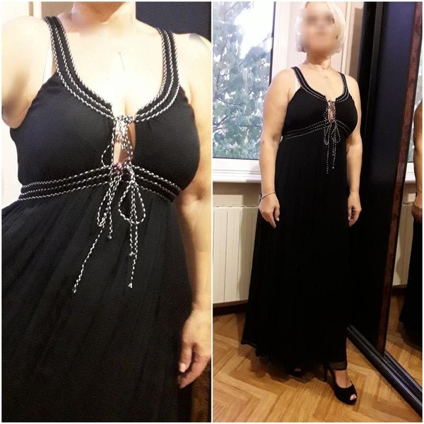 Women French Connection Dress Black Viscose 40