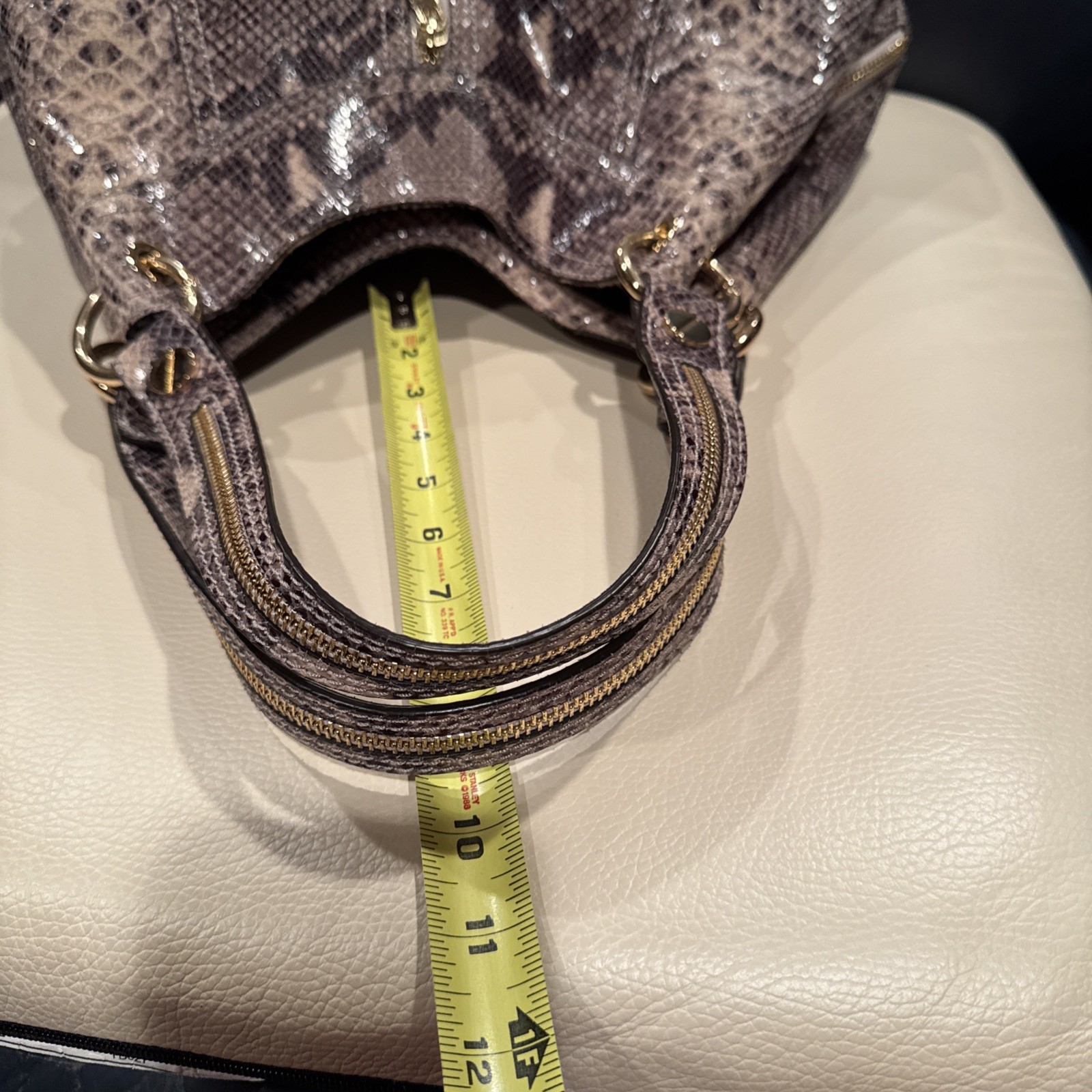 Michael Kors snake print On Leather shoulder bag … - image 18