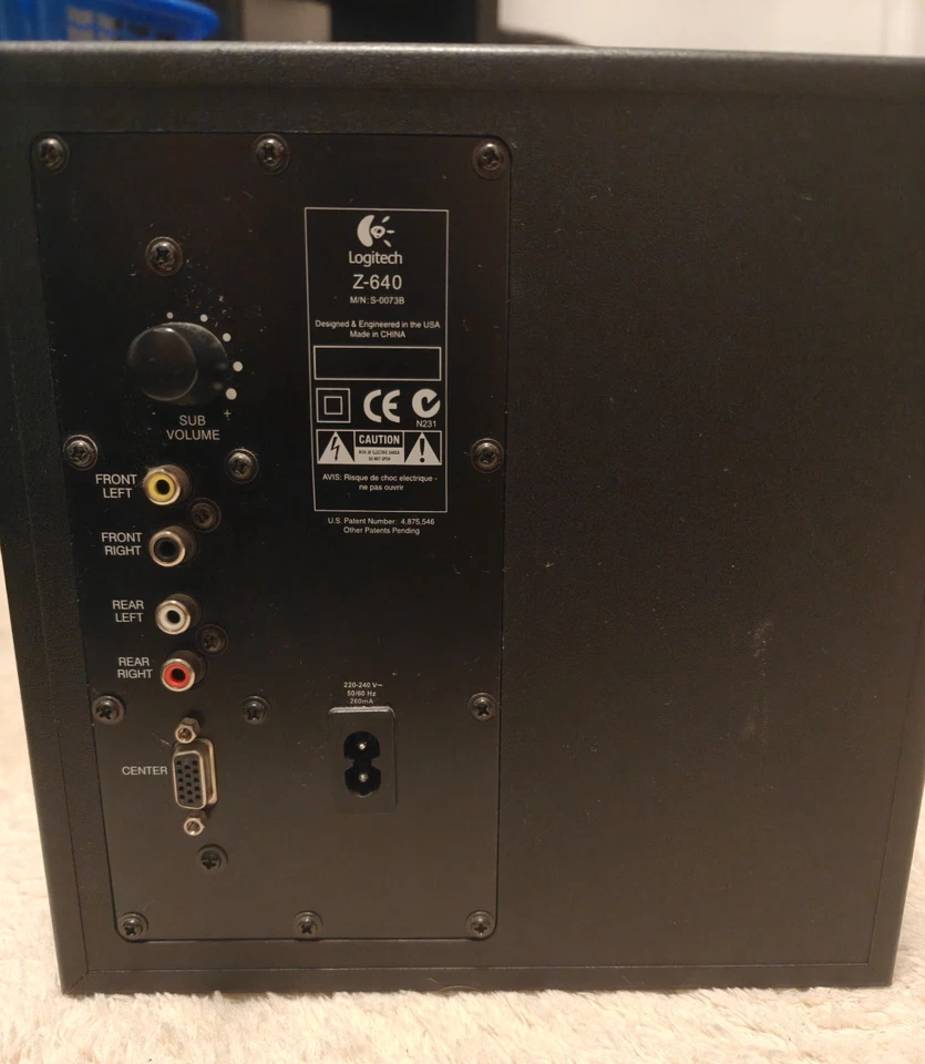 Logitech Z-640 Subwoofer (Einzeln / Gebraucht) - Bild 3 von 3