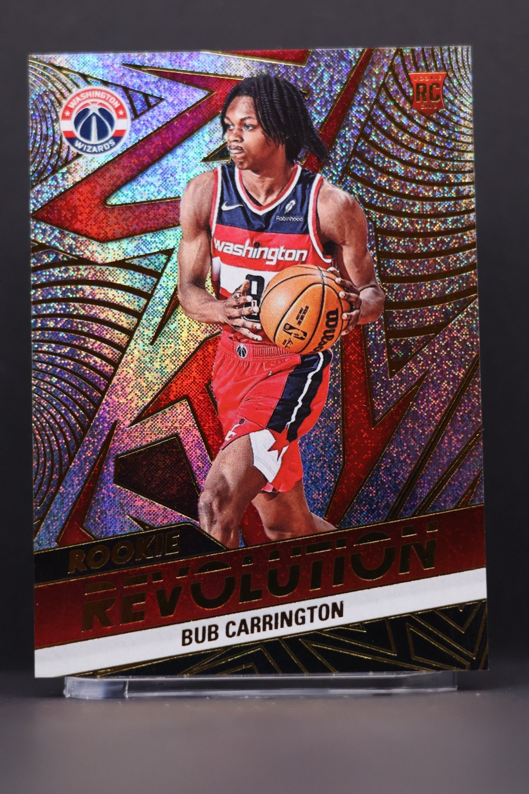 Bub Carrington 2024-25 Panini Revolution Rookie Revolution Neutron /125 #121 RC