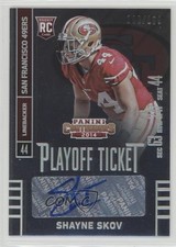 2014 Panini Contenders Playoff Ticket /199 Shayne Skov (Seat Row Sec) Auto 0af