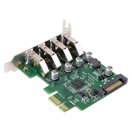 Low Profile 4 Ports PCI-E to USB 3.0 HUB PCI Express Expansion Card Adapter8403 - Afbeelding 4 van 9