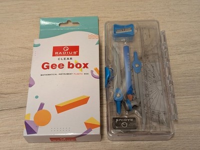 Radius Mathematical Instruments Box 9 Stück gee box blau
