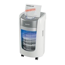 Leitz IQ OptiMax Home Office 225 Micro Cut Paper Shredder Security P5 15L - Whit