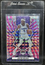 Justin Holiday 2021-22 Mosaic Basketball Pink Swirl Prizm #/11 SSP Sac Kings