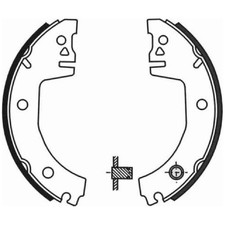 Bremsbackensatz hinten für VW Polo 5 6R1 | 431033
