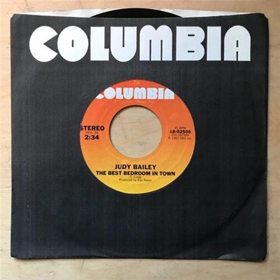 JUDY BAILEY THE BEST BEDROOM IN TOWN 7'' 1981 WITH I'M GUILTY OF LOVING YOU USA