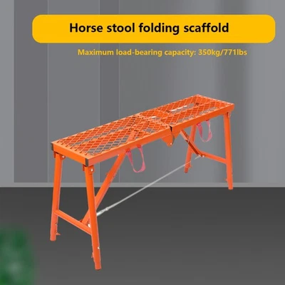 Andamio portátil ajustable 60-90 cm altura 300 kg capacidad de carga escalera de andamio - Imagen 1 de 4