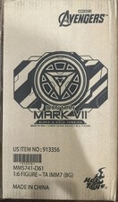 IN STOCK New Hot Toys MMS741 D61 Iron Man Mark VII Black And Gold Version 1/6