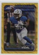 2024 Topps Chrome Rookies Yellow Wave Refractor /75 Kimani Vidal #265 1d0h