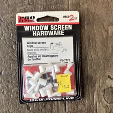 Window Screen Clip With Screws 5/16" white Pack of 12 Prime Line #PL-7773