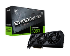 MSI RTX 5080 16G SHADOW 3X OC video card PCI E Gen 5 x16 GDDR7 30 Gbps 256 bit