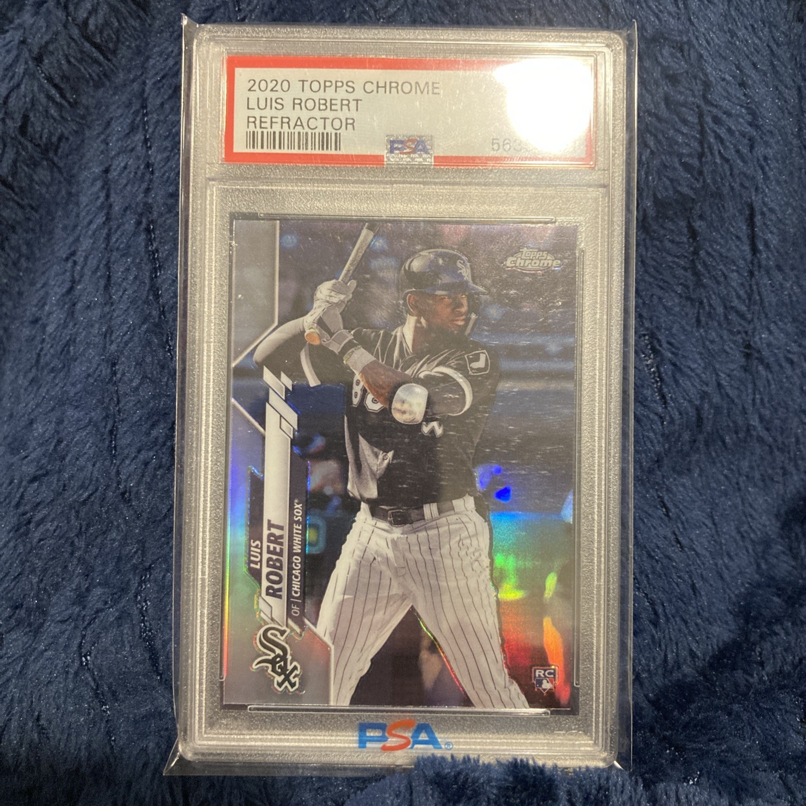 2020 Topps Chrome Luis Robert #60 Refractor PSA 10 Gem Mint Rookie Mets RC
