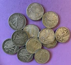 Lot of (12) Silver Liberty Walking Half Dollars   LOT  FK-17