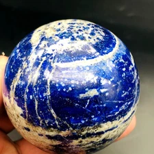 Lapis Lazuli Sphere - Stone of Truth & Wisdom, Third Eye Chakra, with Pyrite UR
