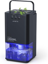 NETTA Home Dehumidifier, 1400ml, Quiet Operation, Auto Shut-Off. GRADE A
