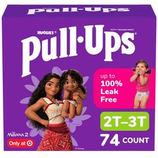 Pull-Ups Girls' Learning Designs Training Pants Econ Pack - Size 2T-3T - 74ct