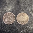 2x Sterling Silver Shillings 1816 & 1826 George III & George IV