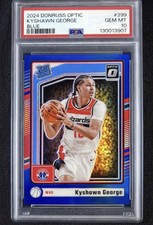 2024 Optic #299 Kyshawn George FOTL Blue /49  PSA 10 - 🔥 pop 2 🔥 bookend 