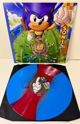 Sonic The Hedgehog Vinyl Record VGM OST Sega Genesis Red Blue Stripe Brand New