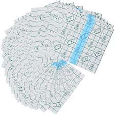 BBTO 50 Pieces Transparent Clear Adhesive Bandage Stretch Large Waterproof Film 