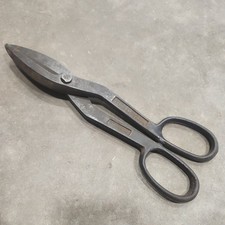 Vintage Blue Bird USA No. 010 10 Inch Tin Snips Forged Steel Made in USA