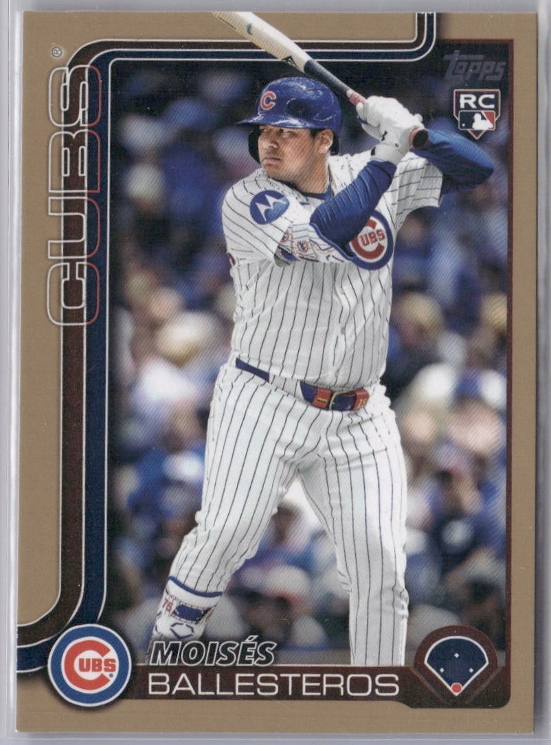Moises Ballesteros Rookie RC 2025 Topps Update Gold #US262 Chicago Cubs