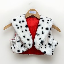 Disney Villains Cruella De Vil Costume Black White Vest Child's Sz M