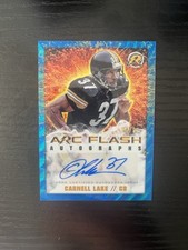 Carnell Lake 2024 Topps Resurgence Arc Flash Blue Surge Auto 46/99 Steelers