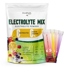 Electrolytes Powder Hydration 16 Packets Sugar Free Recovery Electrolyte Drink