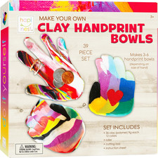 Make Your Own Clay Handprint Bowl Kit for Kids, Arts and Crafts for Boys  Girls