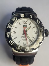 TAG Heuer Formula 1 41mm WAC1111 White Dial Watch - Serviced - 2 Straps Included