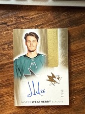 2021-22 Upper Deck The Cup -  Jasper Weatherby #2022-JW Gold Foil Autographs /50