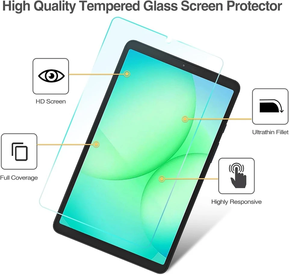 2x 9H Panzerfolie Glas für Samsung Galaxy Tab A11 8.7 2025 / Tab A9 8.7 2023 - Bild 3 von 4