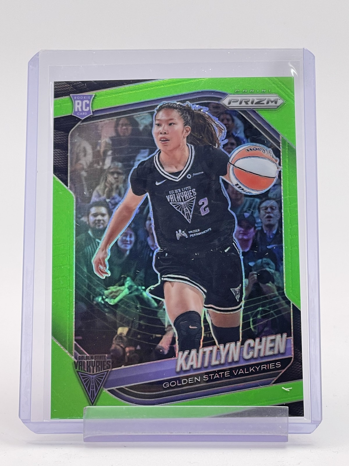 KAITLYN CHEN 2025-26 PRIZM WNBA LIME GREEN ROOKIE /225 #100 VALKYRIES Q5908