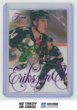 2025-26 Fleer Flair Backcheck Purple Joel Eriksson Ek /199 #60 Minnesota Wild