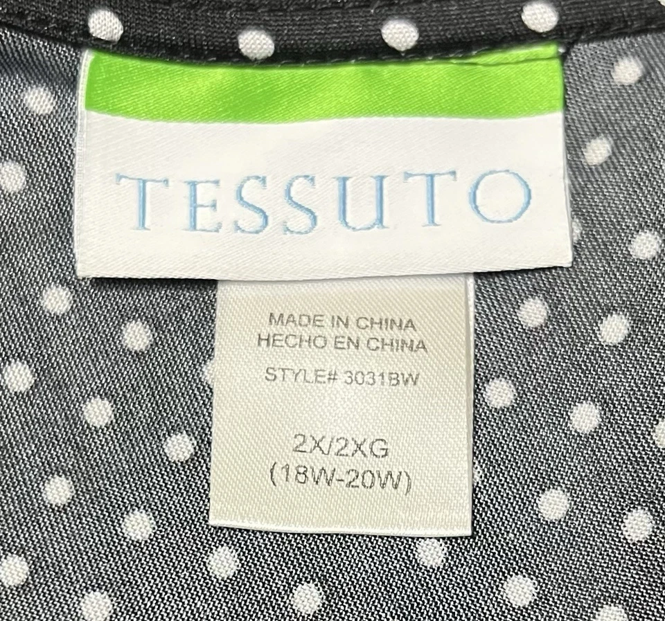 Vestido tessuto Polkadot Acanalado Cintura Elástico 2X Vestido Sin Mangas Figura Completa N Foto 4 de 4