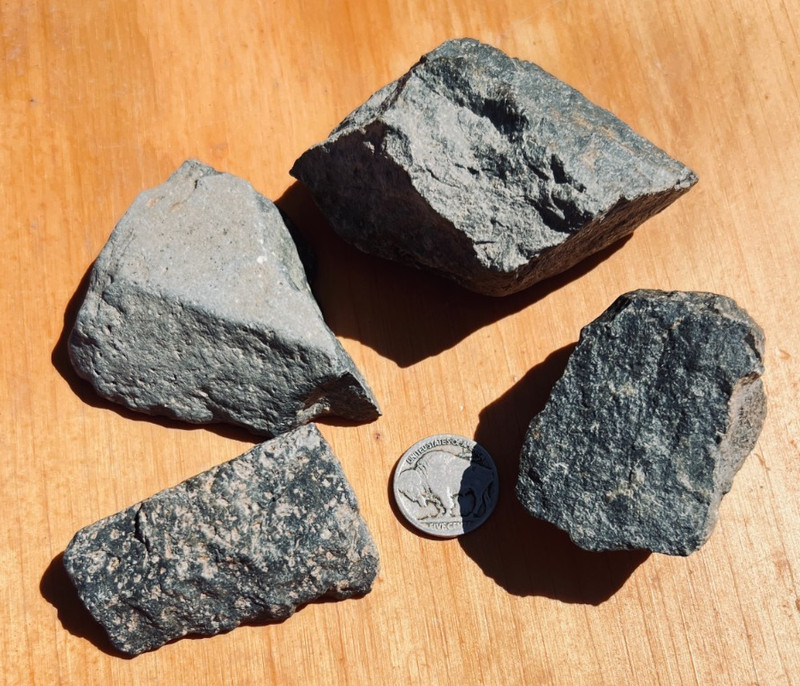 Black Sonoran Basalt Crystals Iron Age Mine 13oz