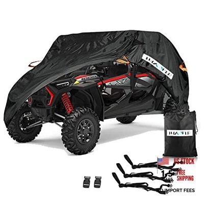 UTV Cover, Waterproof All Weather Sun-UV Snow 4-6 Seater-Universal Black