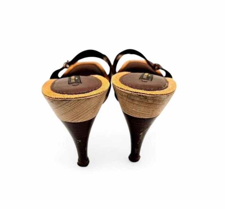 Mules de couro Louis Vuitton tamanho 36,5 - Imagem 4 de 4