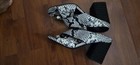 Womens Size 9 Aersoles Hazel Sandal Shoes Black And White — photo 4