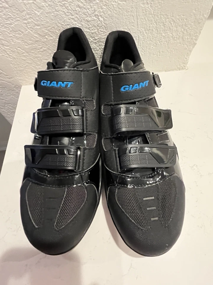 Zapatos negros de ciclismo gigantes para hombre talla 12 Foto 2 de 4