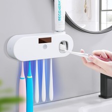 Toothbrush Holders - Toothbrush Holder for Bathroom 5 Toothbrush Slots Toothb...