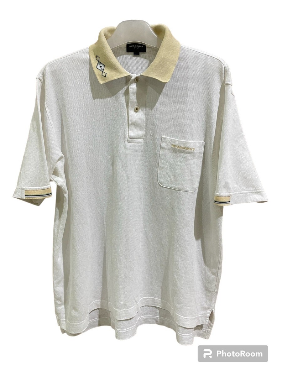 Burberry golf ポロシャツ　L Burberry GOLF ブラック ポロシャツ L 新品タグ付き Burberry