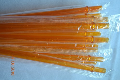 Cannucce riutilizzabili trasparenti tinta unita plastica acrilica 9” con anelli senza BPA sigillate - Foto 16 di 21