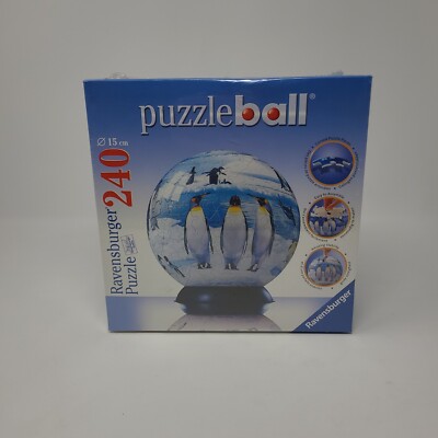Ravensburger Penguins PUZZLEBALL 240 Pieces 6 Inch 15cm Globe No. 11-006 3 New!