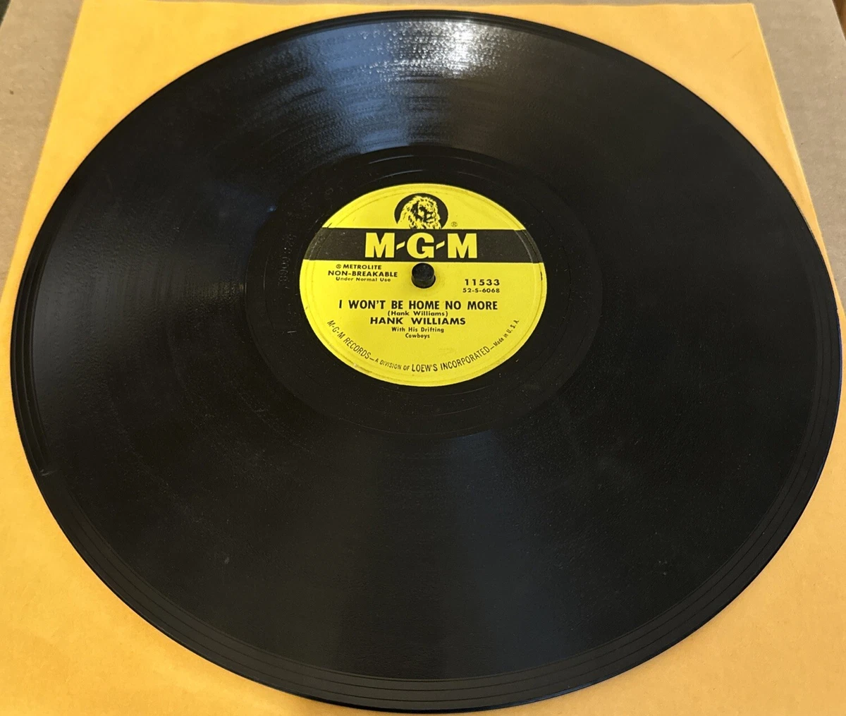 Hank Williams 78 RPM Vinyl Records for sale - eBay