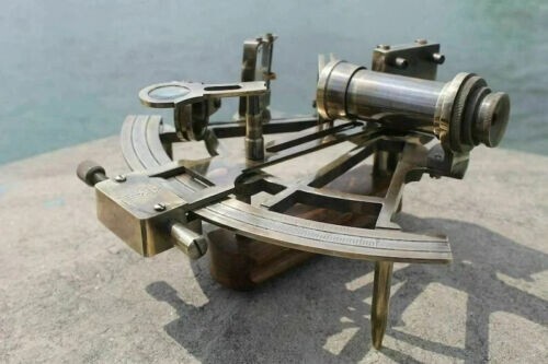 Tamaya Nautische Sextant 9 Massief Aluminium 1712 Sextant - Marine Werken Zwart Vintage Navigatie Sextant